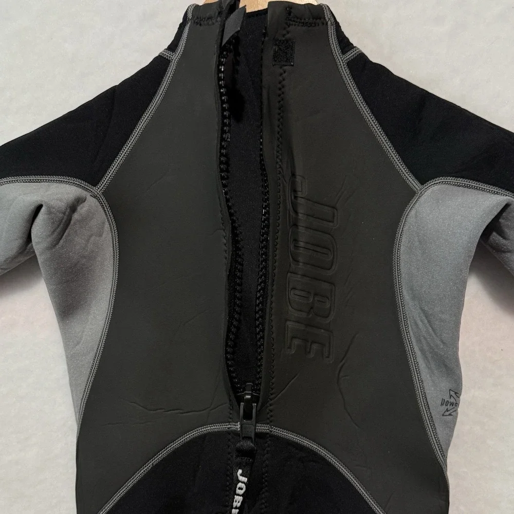 Jobe Black‎ Dk. Gray Lt. Gray Wetsuit Unisex Youth Junior Size 12 Stretch Blast